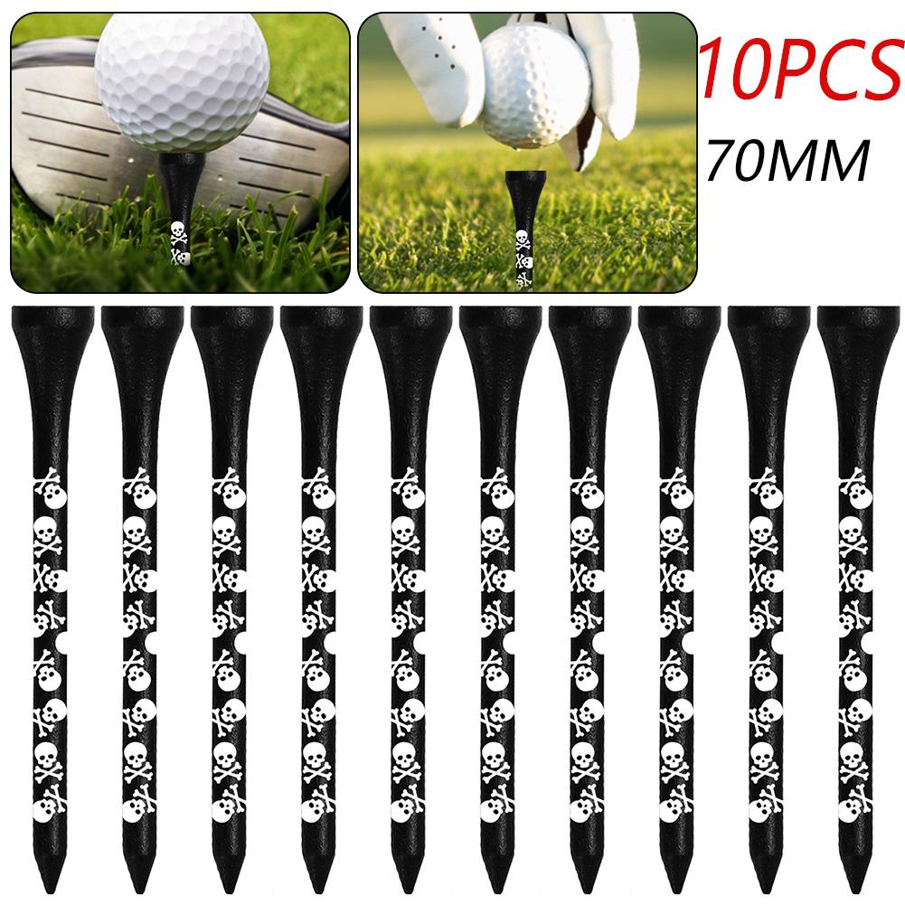 

10-100 шт. Подставка для гольф-мяча, Натуральная деревянная подставка для гольф-ти, Зажим, Устойчивое основание, Легкие длинные ти, Аксессуары для спорта на открытом воздухе