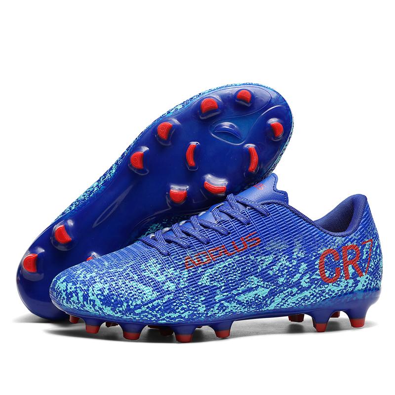 Fashion Men's Soccer Sneakers Unisex Professional Long Spikes Football Cleats Men Lightweight Futsal Shoes Trainers Men