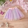 Girls' Half Length Skirt Summer New Style Skirt Little Girl Baby Pleated Short Skirt Sunflower Four Season Half Length Skirt