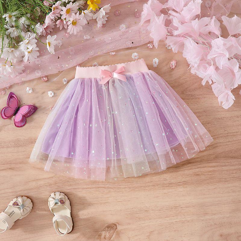 Girls' Half Length Skirt Summer New Style Skirt Little Girl Baby Pleated Short Skirt Sunflower Four Season Half Length Skirt