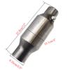 2,5 zoll/6,3 cm Universal Auto Abgasanlage Katalysator High Flow Edelstahl Anschweißkonverter Auto Motor Zubehör
