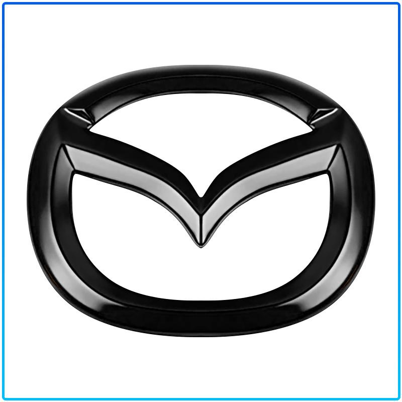 For Mazda 6 3 CX5 5 2 323 CX7 Demio Atenza Axela MX30 CX30 CX3 CX9 RX8 RX7 ABS Car Steering Wheel Center Emblem Sticker Accessories