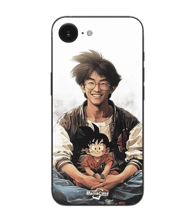 Maniacase Hülle Für Iphone 16E Akira Toriyama Goku Kind schwarz
