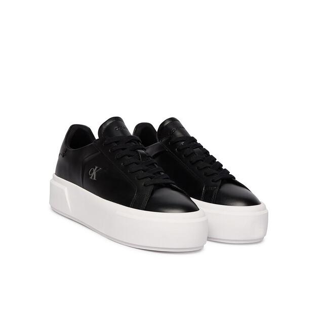 Calvin Klein Flatform Lace Up Lth Sneakers
