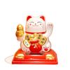 Solar-Powered Waving Lucky Cat Ornament for New Year and Car Dashboard