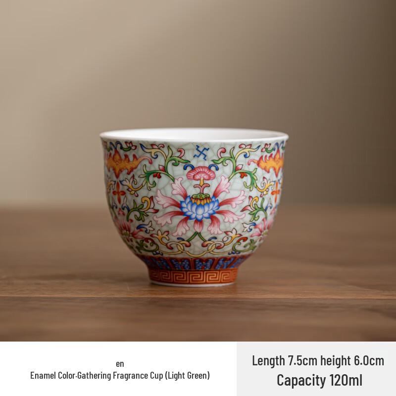 Shangqi Enamel Ceramic Aroma Tea Cups