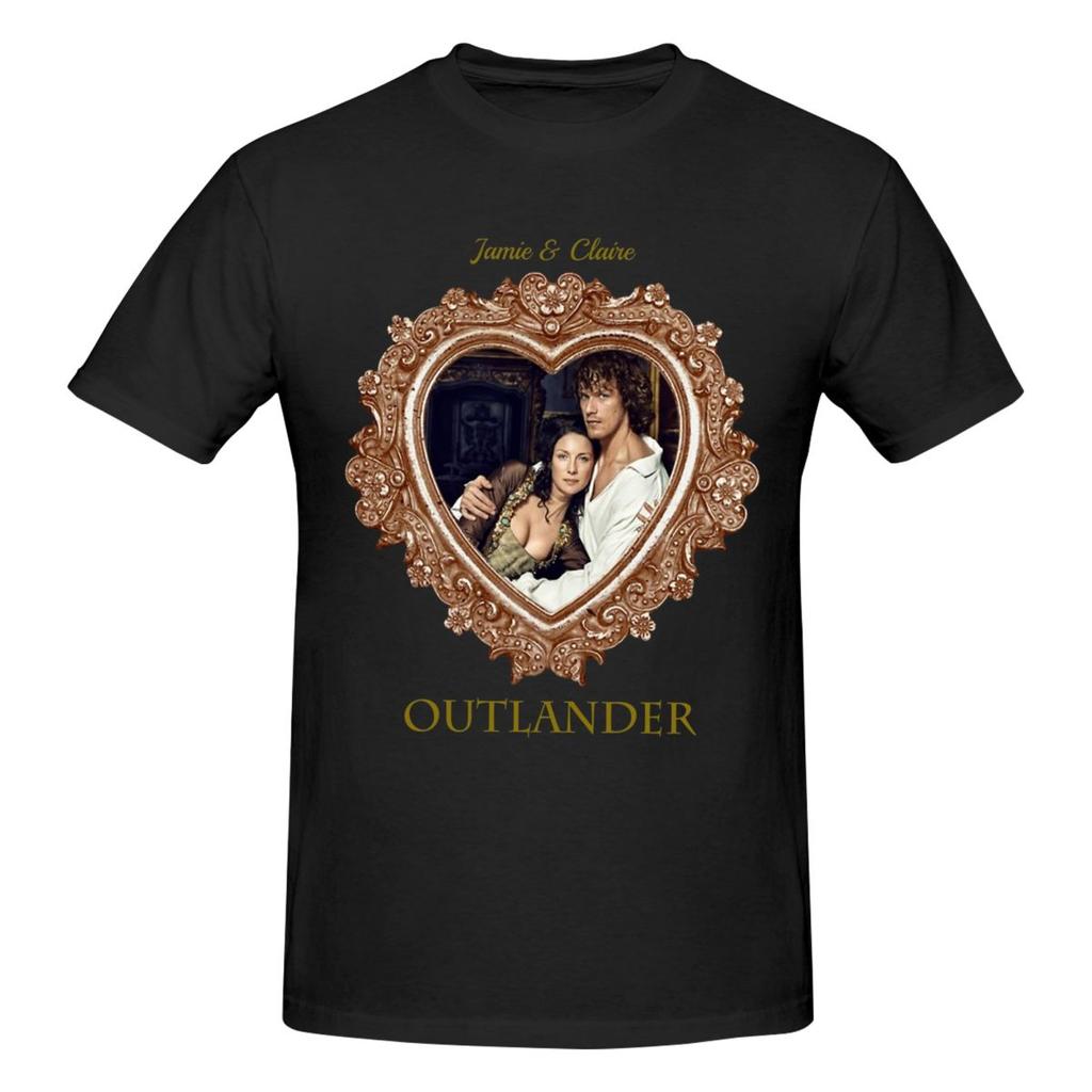 Unisex Outlander Series Jamie And Claire Gifts T Shirt Vintage Cotton T Shirts