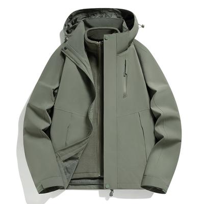 Veste 3-en-1 Nouvelle Veste Mince Printemps et Automne pour Couple Veste Coupe-vent Monocouche pour Homme et Femme
