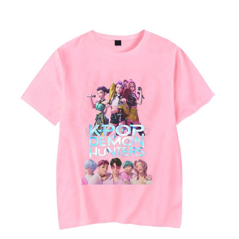 Anime Mode KPop Dämonenjäger Sommer Tops Rumi T-Shirt für Männer Frauen Perfektes Geschenk für Fans Neue koreanische Ulzzang T-Shirts