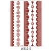 Beauty Sticker Vermilion Lace Tattoo Sticker Waterproof Tattoo Sticker