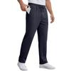 Men's Casual Loose Fit Straight Leg Pants with Drawstring and Stripes for Spring and