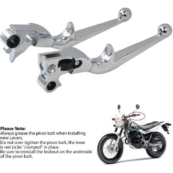 Set of 2 Brake Clutch Lever Fit for Harley-Davidson Electra Glide Ultra Classic FLHTCU 1996-2014 (Silver)