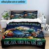Philadelphia Eagles 3PCS Bedding Set 2D Printing (Includes 1 Duvet Cover + 2 Pillowcases Coreless), Bedroom decor,Fan gift