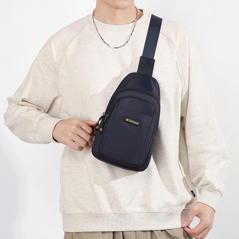 Herren Outdoor Freizeit Sport Brusttasche Pendler Umhängetasche