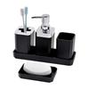 5pcs/set Non Slip Countertop Hands Soap Bottle Toothbrush Holder Bathroom Organizer Set  for Hotel