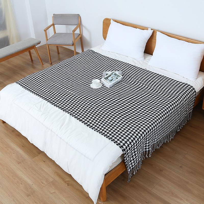 Bohemian Knitted Sofa & Bed Runner Throw Blanket - Summer Air Conditioning Nap Cover