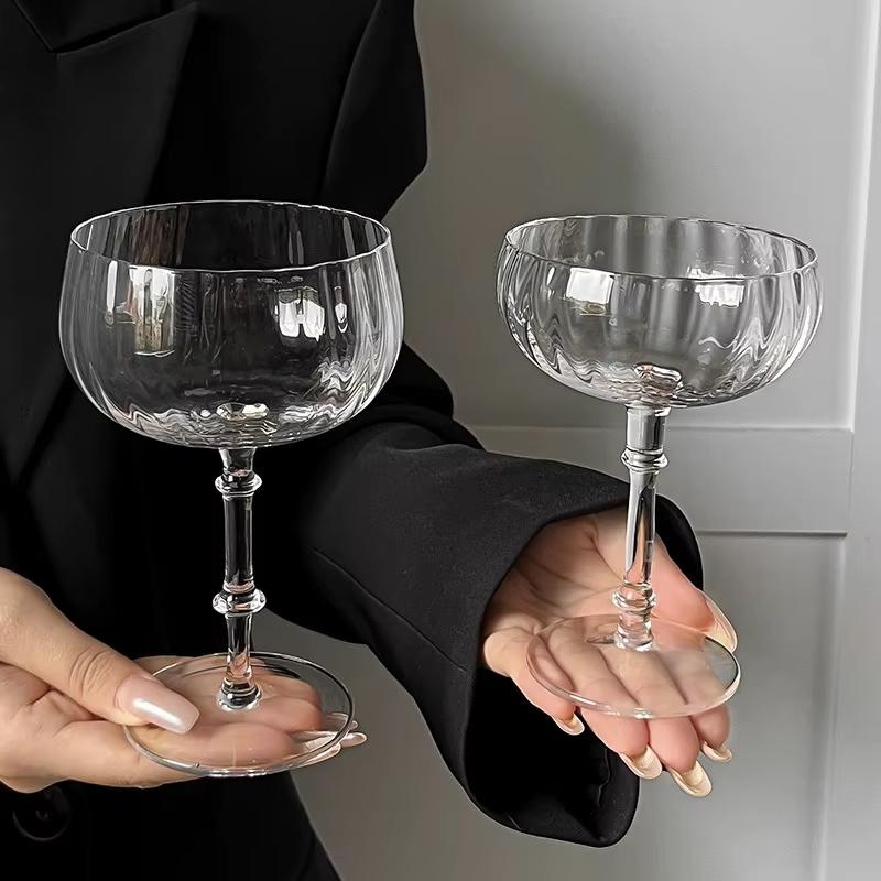 Cocktail Glass with Long Stem Champagne Martini Wine Glasses