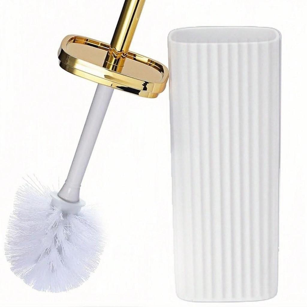 Long Handle Stiff Bristles Toilet Brush for No Dead Corner Cleaning