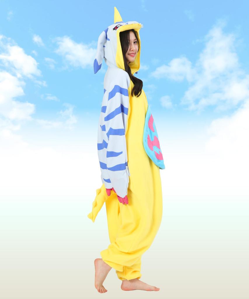 Charakterový fleecový kigurumi Digimon Gabumon [SAZAC]