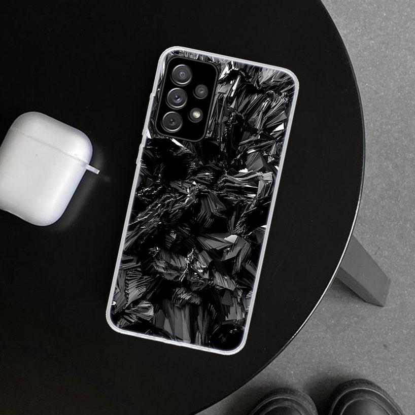 Forged Carbon Pattern Phone Case Cover for Samsung Galaxy A12 A22 A32 A52 A72 A02S A51 A50S A31 A20S A10S Note 20 Ultra 10 Plus