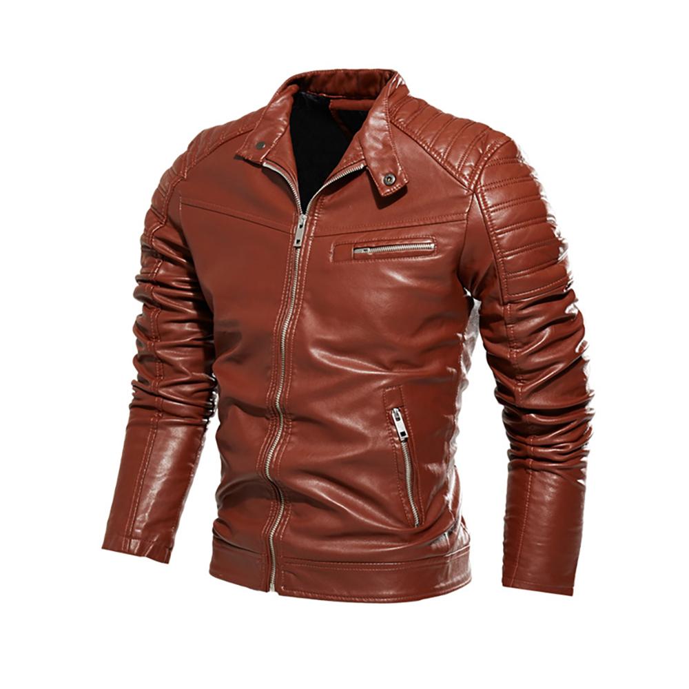 Leather Jacket Bomber Motorcycle Jacket Men Biker PU Baseball Jacket Plus Size 6XL  Fashion Causal Jaqueta Masculino