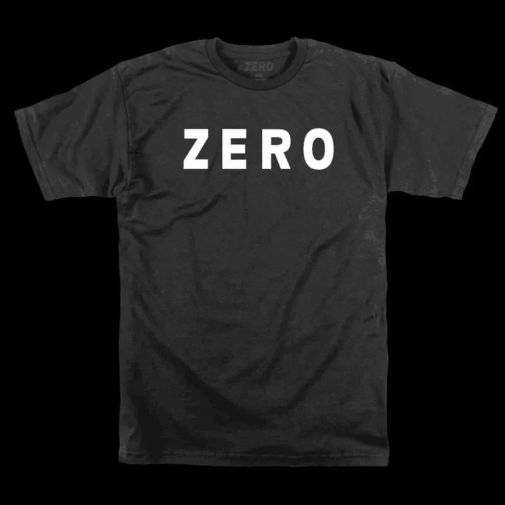 New ZERO Skateboards Vintage Men's Women's Black T-Shirt Size S To 4XL Summer Loose Short Sleeves Cotton T Shirt Top Tees Loose