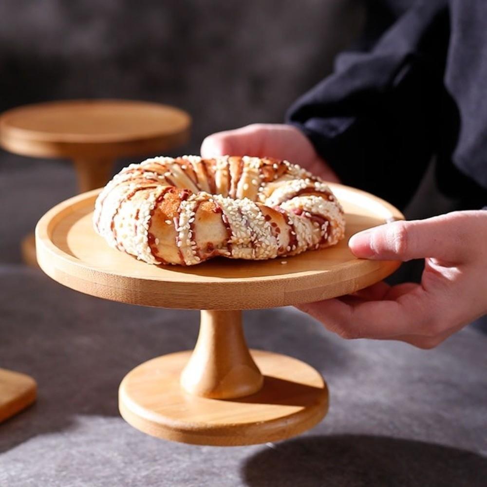 Vintage Wooden Cake Stand Transparent Cake Display Stand Dessert Stand  Afternoon Tea