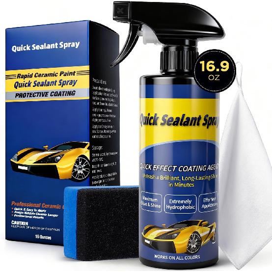 

500ML Ceramic Coating for Cars: Quick Effect Coating Agent for Car Motorcycles Trucks & RVs - Extreme Hydrophobic Water Beading & Deep Gloss Shine 16.9 Fl Oz (Pack of 1)