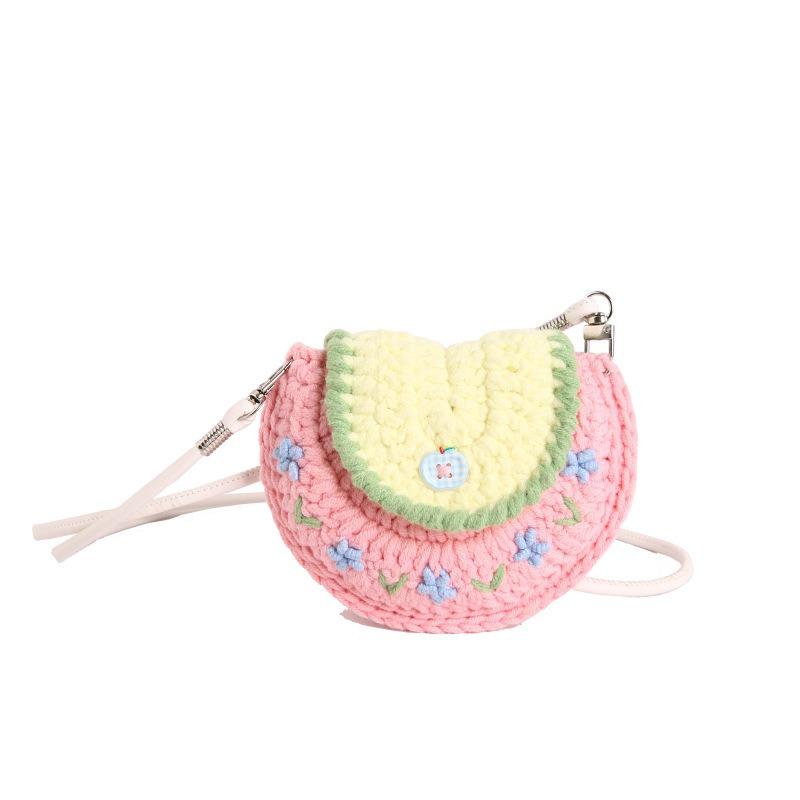 Handmade Knitted Cute Crossbody Bag, Unique Design, Single Shoulder Bag