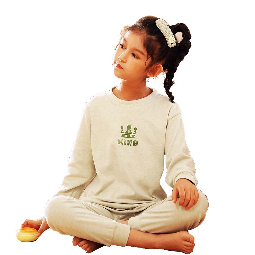 Children's A-Class Cotton Thermal Underwear Set - Thickened Velvet, Autumn Clothes & Pants