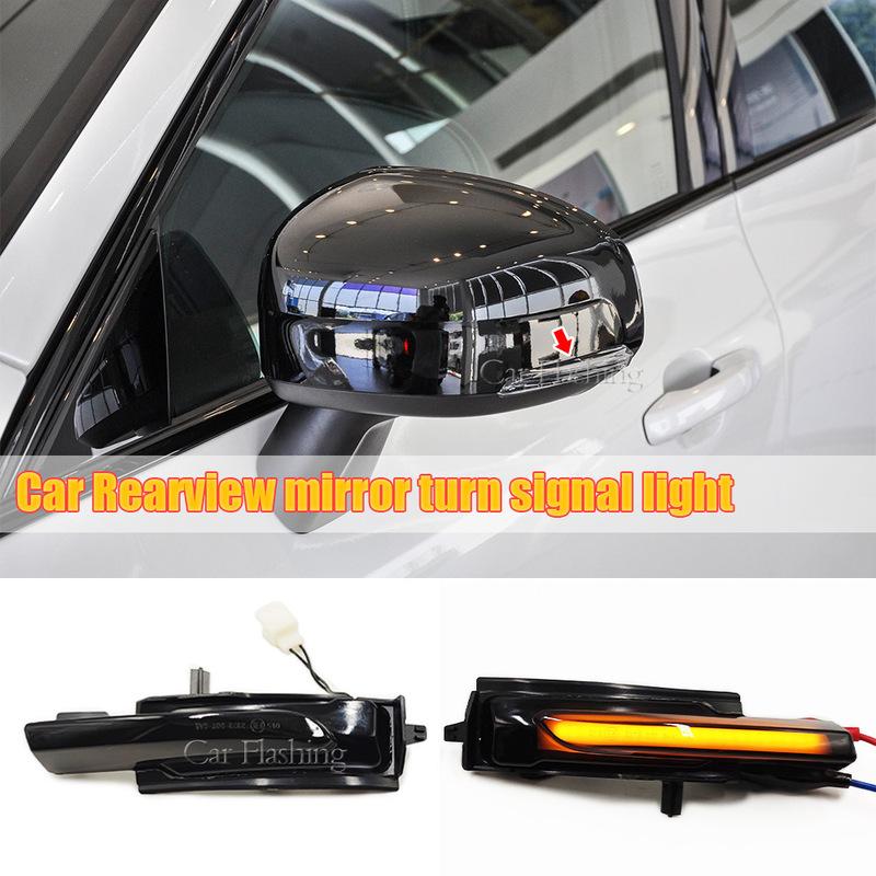 

For Volvo XC60/XC90 reversing mirror, turn signal, rearview mirror reflector, LED flow light Blackened shell 2PC