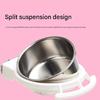 2Pack Stainless Steel Food Feeder Dish For Parrots Food and Water Supply Quick Cleaning Feeding Solution Cage Accessory