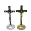 1 Stück Kreuz Kruzifix Ständer Christlich Katholisch Jesus Statue Figur Religiöses Gebet Kirchen Dekoration Auto Zuhause Kapelle Dekor