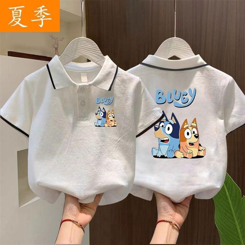 Summer Boys Cartoon Polo Shirt Breathable Short Sleeve T-Shirt Fashionable Top 90
