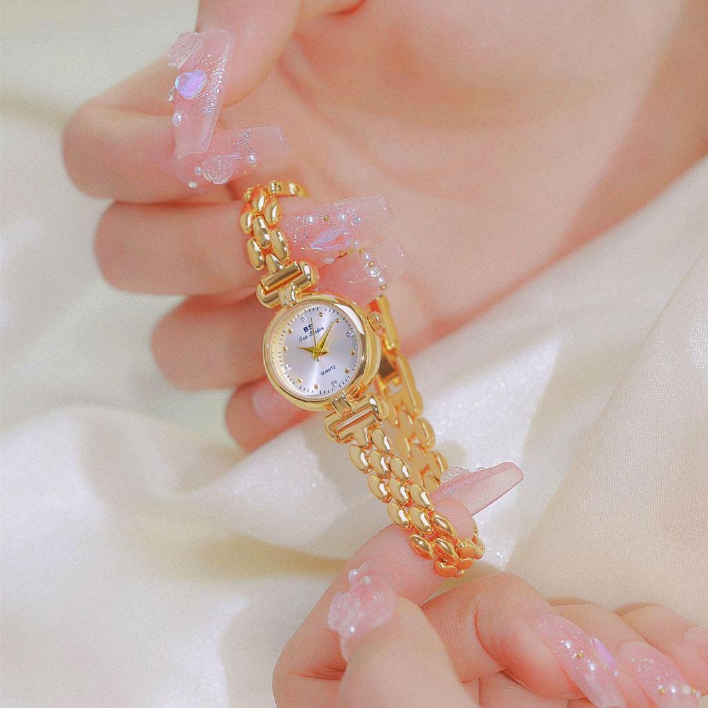 BS Retro Gold Silver Watch FA1792: Elegant Small Chain Women's Timepiece