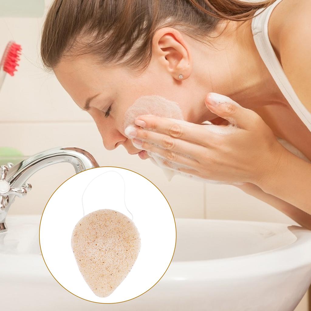 Reusable Makeup Sponge Konjac Face Wash Washing Pad Scrub Skin Care Puff Facial Exfoliating Konjak Powder Facial Cleanser