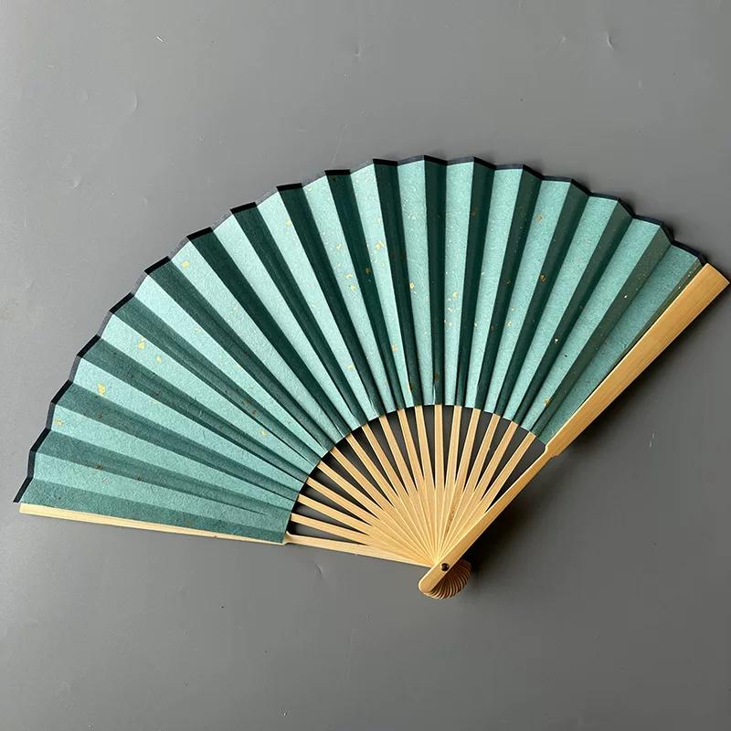 Folding Fan, Traditional Chinese Style, Portable for Men and Women, Suitable for Hanfu, Classical Black Blank Fan for Creative Designs
