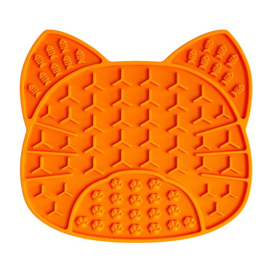 Silicone Dog Lick Mat with Suction Cup, Peanut Butter Licking Mat for Dogs Cats, Anti-Slip Pet Slow Feeder Bowl Lick Pad