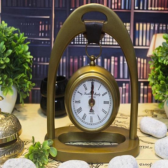 Franklin Murphy Aluminium Table Clock Desk Decor, Timeless Elegance Unique Gift for Him or Her.