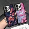 Dreamy Night Cherry Blossom Tree Plating Phone Case For Xiaomi Redmi Note 14 15 Pro Plus 13 12 11 11S 11T 10 9S 9 5G Anti-Fall A