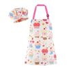 Children Art Smock And Chef Hat Set Double Layer Polyester Kitchen Art Drawing