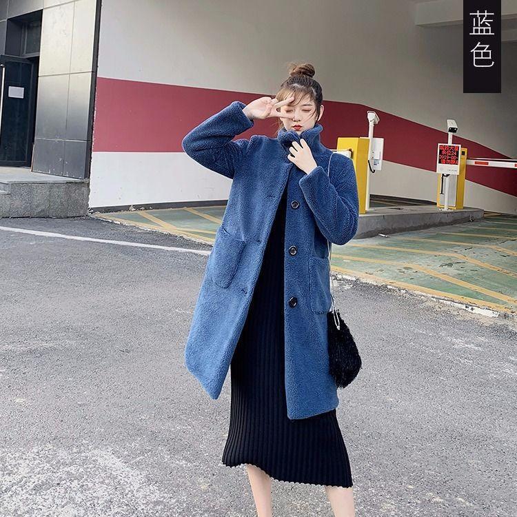 Autumn and Winter New Imitation Fur Granular Short Imitation Wool Coat Long Sheep Shearing Lamb Wool Coat Women