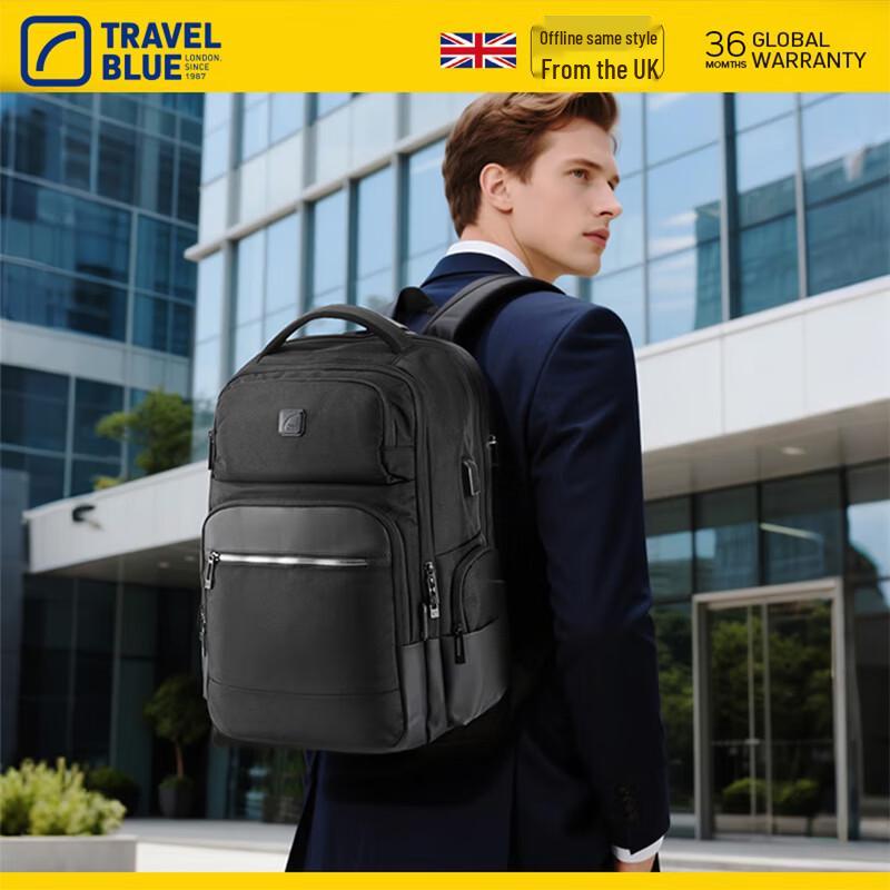 TRAVEL BLUE Многосекционный деловой рюкзак для ноутбука 17-inch
