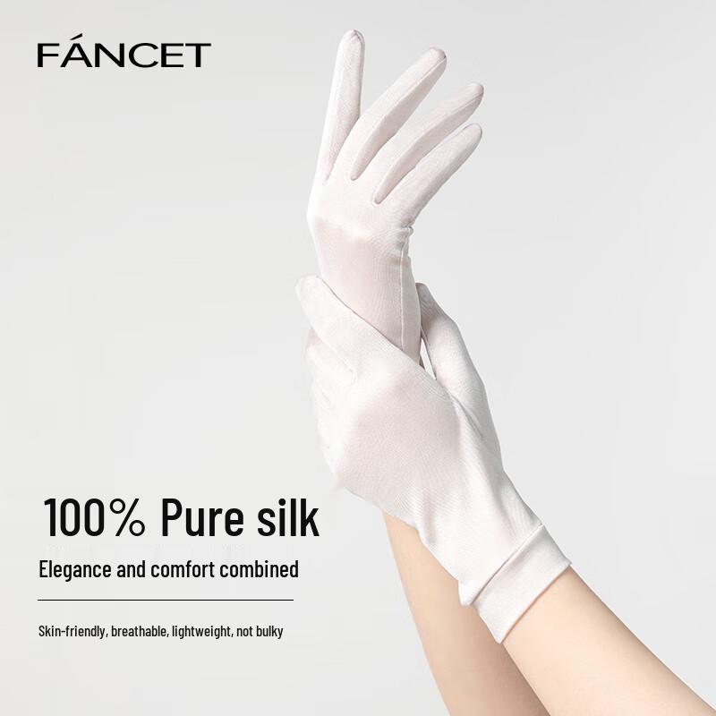 FANCET Women s 100% Mulberry Silk Touchscreen Driving Gloves M (1 Pair)
