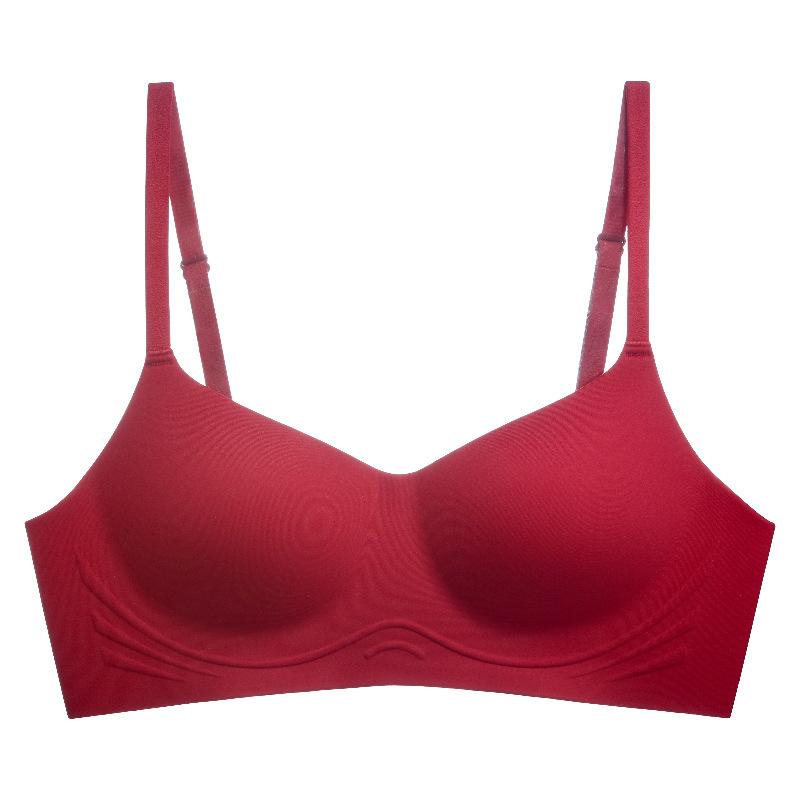 Women's Seamless Bra Thin Cup No Steel Ring One-piece Bra Women Gather Collect Bras