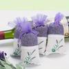 10Pcs Lavender Sachet Fragrance Bag Aromatherapy Empty Dried Bouquet Bag Transparent Mesh Cotton Linen Sachet Bag