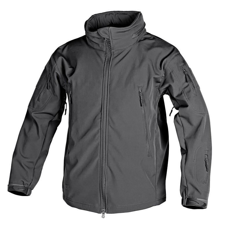 

Fire Hand OTS Soft Shell Assault Jacket Men Hooded Adjustable Camouflage Windbreaker Multifunctional Pocket Mountaineering XL серый