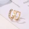 1Pc Women Rhinestone Double Layer Ear Cuff Clip On Earring Non Piercing Jewelry