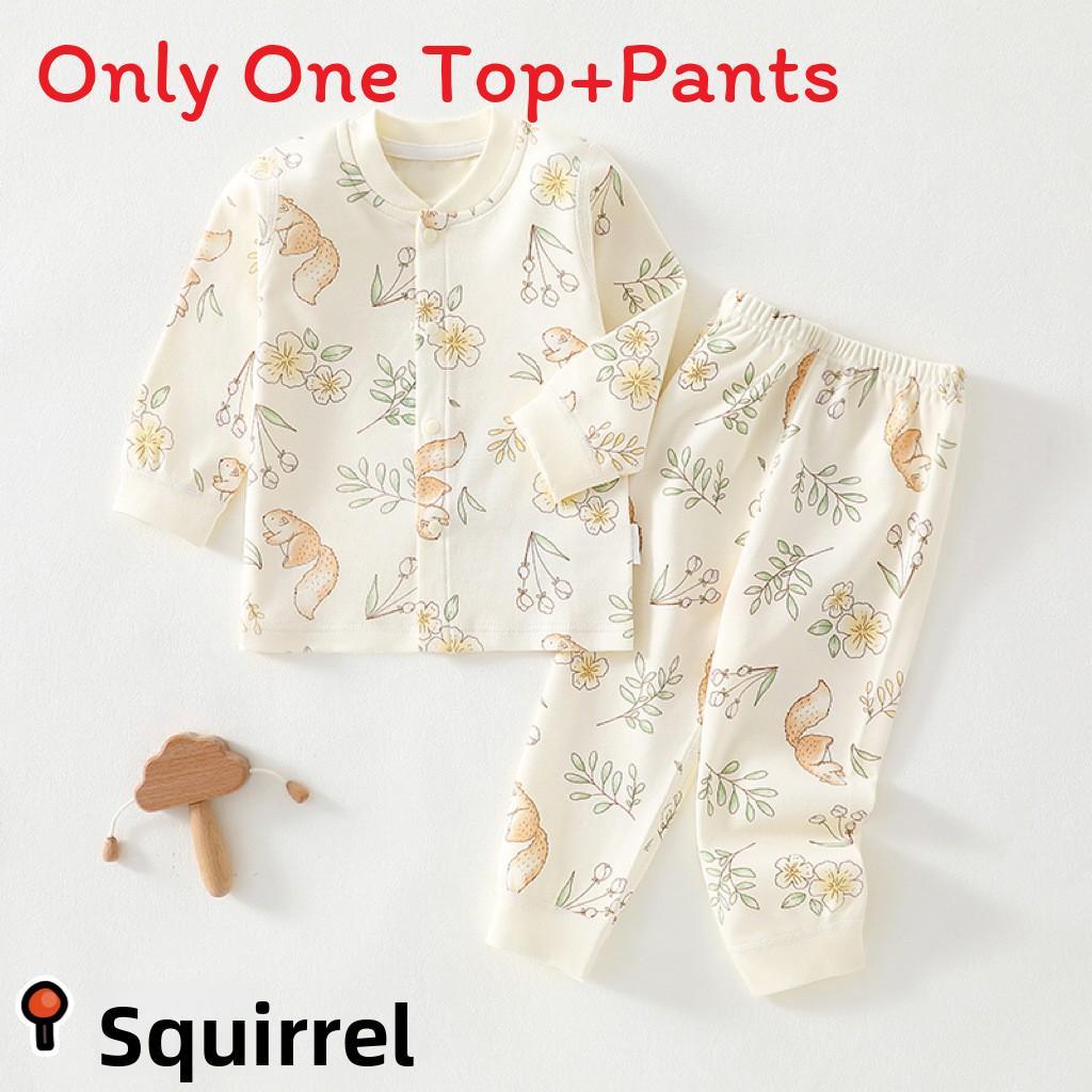 Childrens Cotton Pajama Set With Animal Prints For Newborns And Infants