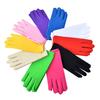 1 Paar kurze, dünne Tanzhandschuhe, atmungsaktiv, rutschfest, schweißabsorbierend, Milchseide, Satin, Stretch-Handschuhe, Kostümzubehör